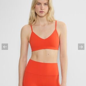 Aritzia Orange Sports Bra